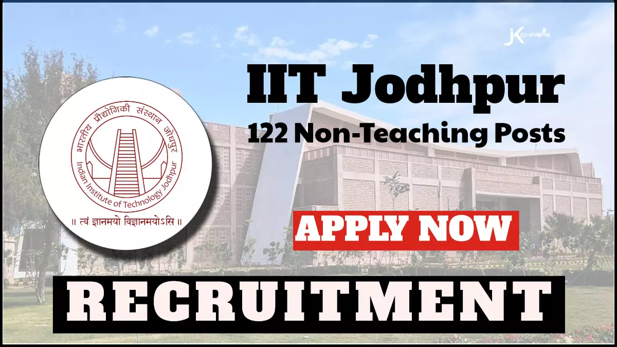 IIT Jodhpur Recruitment 2024