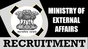 Ministry of External Affairs Recruitment 2024