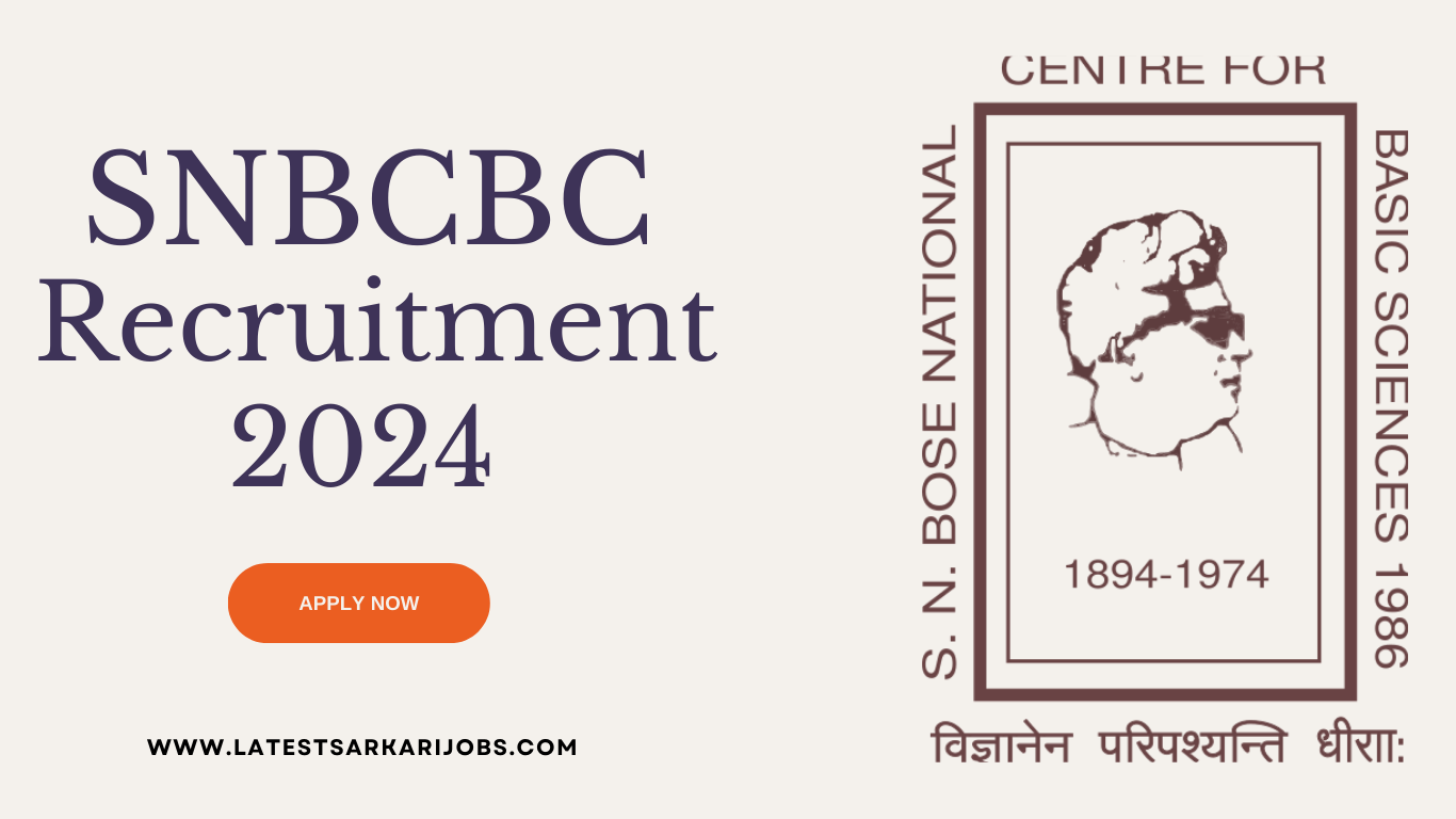 SNBCBC Recruitment 2024