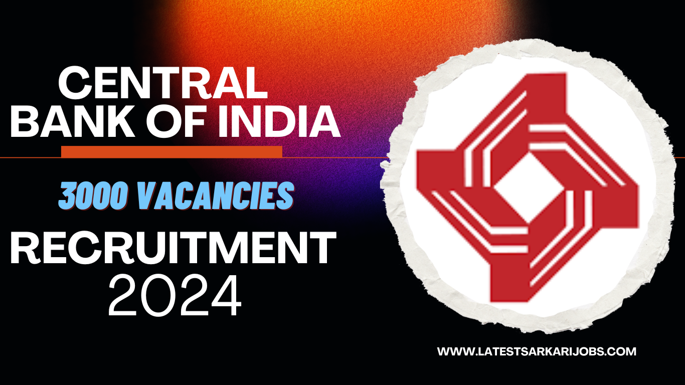 Central Bank of India Apprentice Recruitment 2024