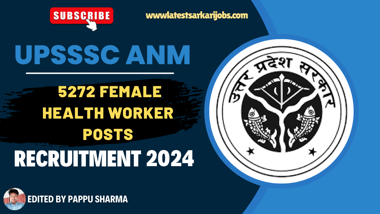 UPSSSC ANM Recruitment