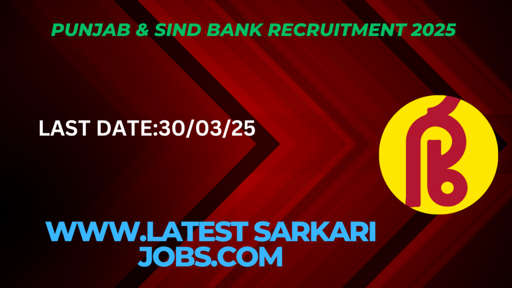 Punjab & Sind Bank Recruitment 2025, Apply Online for 158 Apprentice Posts – No Exam, High Salary