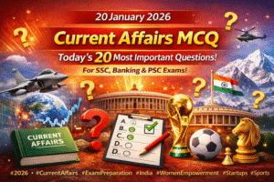 20 January 2026 Current Affairs MCQ