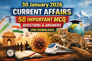 30 January 2026 Current Affairs