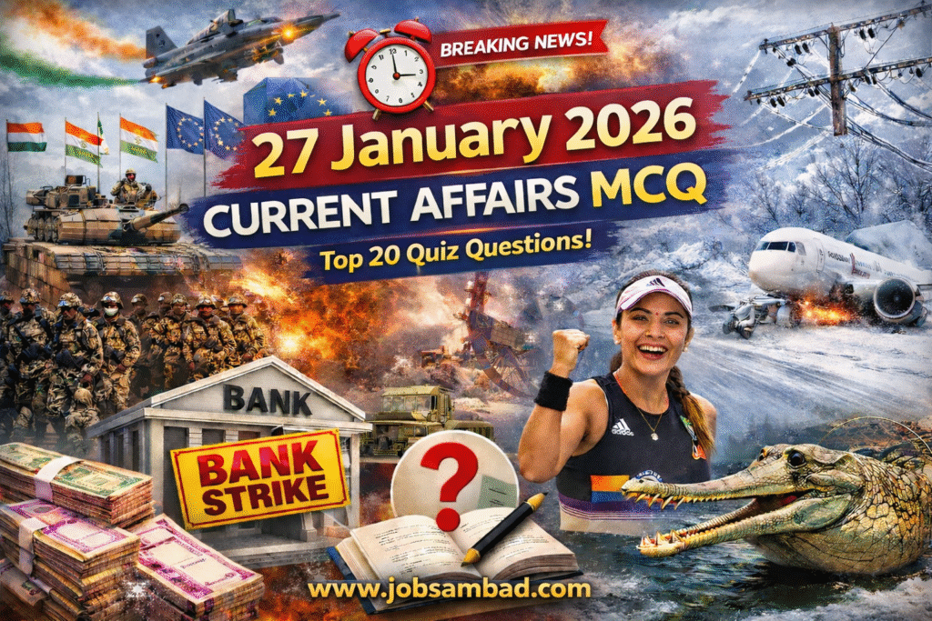 January 27, 2026 Current Affairs MCQ